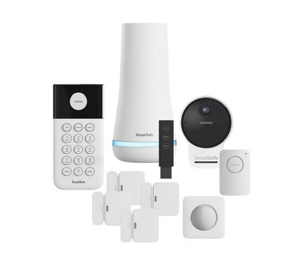 SimpliSafe Security System with Outdoor Camera Series 2, 10-Piece | 1080p HD Security Camera, Entry Sensors & Motion Detection
