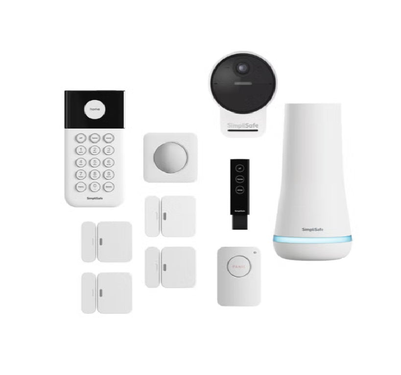 SimpliSafe Security System with Outdoor Camera Series 2, 10-Piece | 1080p HD Security Camera, Entry Sensors & Motion Detection