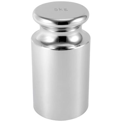 5kg Calibration Weight, Class M1 High Precision Grade 5000g Weigh Scales Calibration Weight, Precision Steel, Chrome Finish