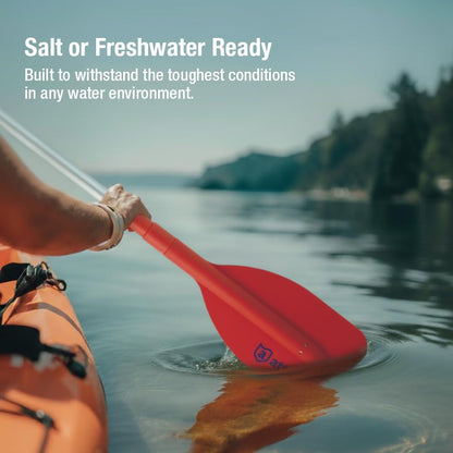 attwood Emergency Telescoping Paddle – Floating Boat Paddle, Orange