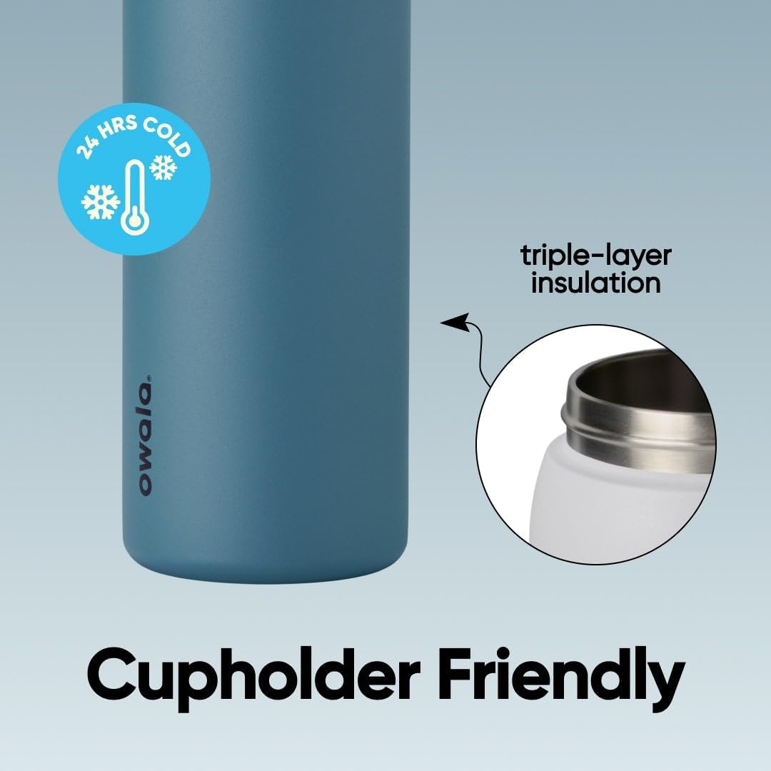 Owala FreeSip Stainless Steel Water Bottle 32 oz Denim