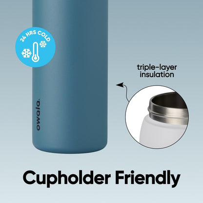 Owala FreeSip Stainless Steel Water Bottle 32 oz Denim