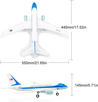 OTTCCTOY RTF RC Plane, 3-Channel 2.4GHz Remote Control Airplane with 6-Axis Gyroscope, EPP Foam Aircraft for Kids & Beginners, White