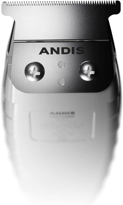 Andis 04780 Professional T-Outliner Beard & Hair Trimmer for Men with Carbon Steel T-Blade, Bump Free Technology – Corded Electric Beard Trimmer, GTO, Grey