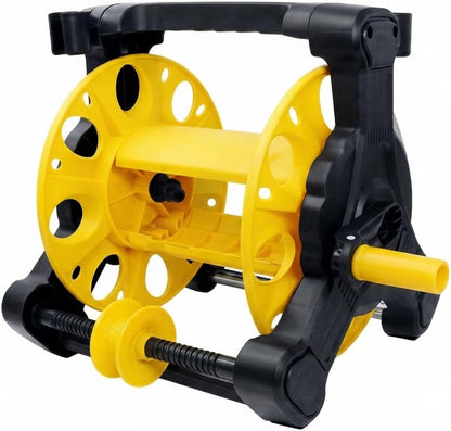 HyperionFlo Essentials Garden Hose Reel Cart, Manual Water Hose Reel with Hose Guide, Hand Crank & Portable Wheeled Frame