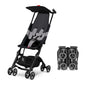 gb Pockit Air All-Terrain Compact Lightweight Travel Stroller, Ultra-Compact Fold, Airplane Carry-On Compliant, Velvet Black