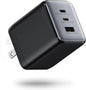 wegear 100W USB C Charger Block, 3-Port Wall Charger Fast Charging GaN Tech, Foldable Plug, Fast Laptop Charger Power Adapter for MacBook, iPad, iPhone 17/16/15 Series, Galaxy S25/S24, (Black)