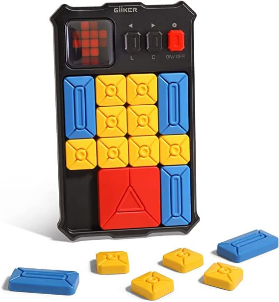 GiiKER Super Slide Puzzle Game, 500+ Challenges, Interactive Sliding Brain Teaser STEM Toy for Kids Ages 6+, Screen-Free Logic & Problem-Solving Game