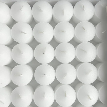 D'light Online Long 10 Hour Burn Time Unscented White Votive Candles - Small Candles for Birthdays, Home Decoration, Restaurants, Synagogues, Churches and Weddings (White, 10 Hour - Set of 288)