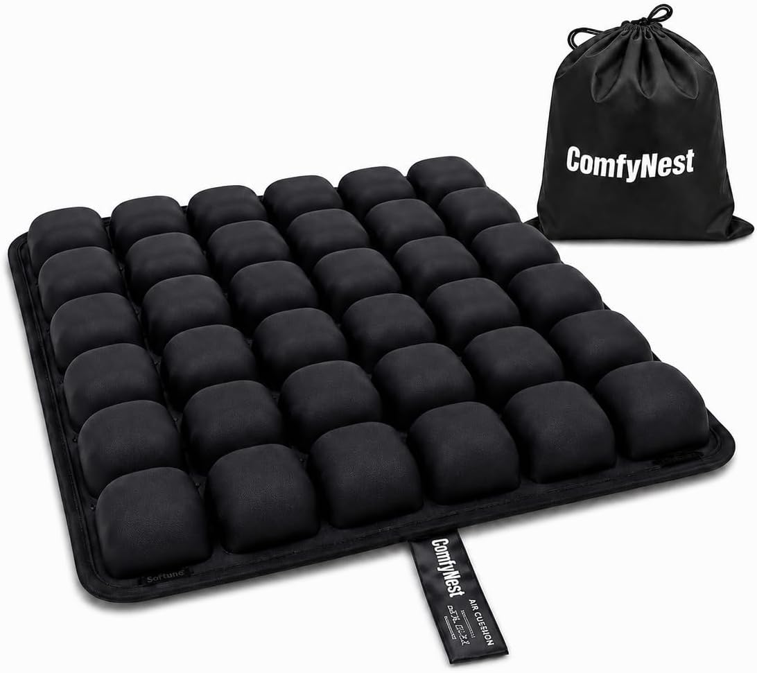 HyperionFlo Essentials Inflatable Air Cell Seat Cushion for Travel