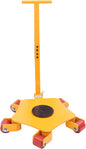 8800lbs/4T Heavy Duty Machinery Mover,Machinery Mover(Yellew) Machinery Moving Skate with 5 360° Swivel Rollers,Equipment Skates Moving Roller,for Industrial Use Warehouse and Workshop