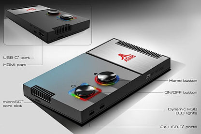 My Arcade Atari Game Station Pro: Retro Video Game Console with 200+ Games, Wireless Joysticks, RGB LED Lights