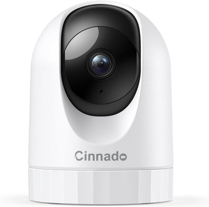 Cinnado D1 2K Indoor Security Camera, 360° Pan & Tilt Wi-Fi Camera for Pet, Dog & Baby Monitoring, Two-Way Audio, Motion Detection, Night Vision, Alexa & Google Assistant Compatible, 1-Pack