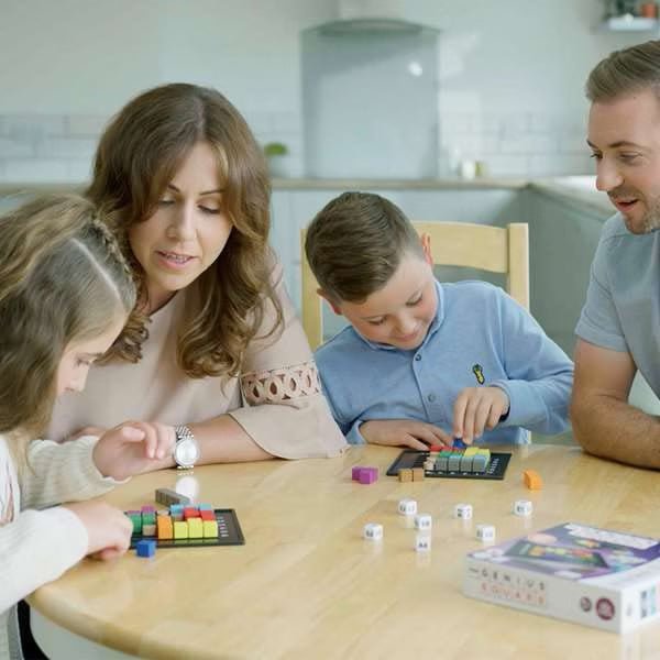 The Genius Square by The Happy Puzzle Company, STEM Puzzle Game for 1-2 Players, 62,208 Possible Solutions, Ages 6 to Adult