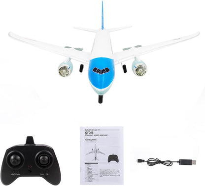 OTTCCTOY RTF RC Plane, 3-Channel 2.4GHz Remote Control Airplane with 6-Axis Gyroscope, EPP Foam Aircraft for Kids & Beginners, White
