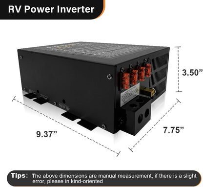 PM4 100 Amp RV Power Converter - Power Converter with Built-in 4 Stage Smart Battery Charger - Multiple Capacities 100A 110V AC to 12V DC 100 Amp Battery Charger RV Power Converter Replacement