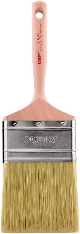 Purdy 144332030 Flat Trim Plato Brush with White Bristle (Case of 6), 3"