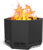 24" Modern Smokeless Fire Pit, Large Wood Burning Firepit, FP013 Portable Outdoor Fireplace for Patio Backyard Gathering Bonfire Party Camping Tailgating Lakeside Villa Beachside