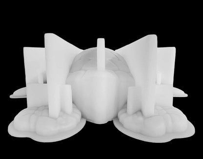 HyperionFlo Essentials Giant Sea Turtle Silicone Mold, 12-Inch Large Shell-Shaped Mold, White