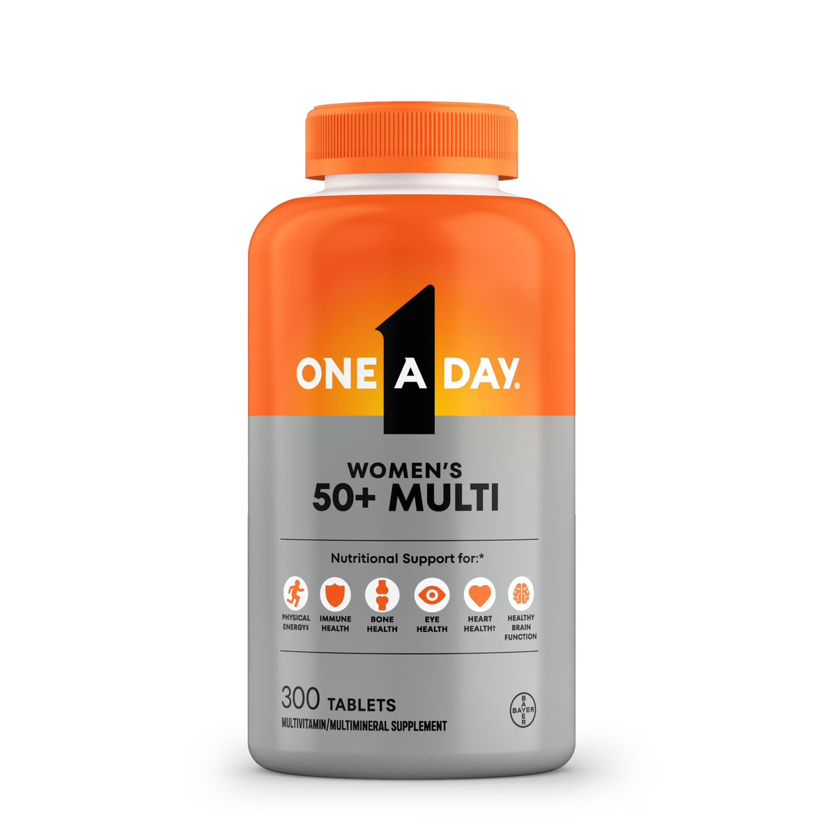 One A Day Women's 50+ Multivitamin Tablets, 300 Ct.