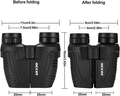 occer 12x25 Compact Binoculars for Adults and Kids