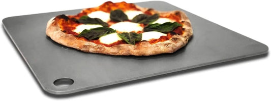 ThermiChef 16" x 16" Pizza Steel - 1/4" Steel, 17.6 lbs Multipurpose Cooking Steel for Pizzas, Sourdough, Grilling & More - Made in the USA
