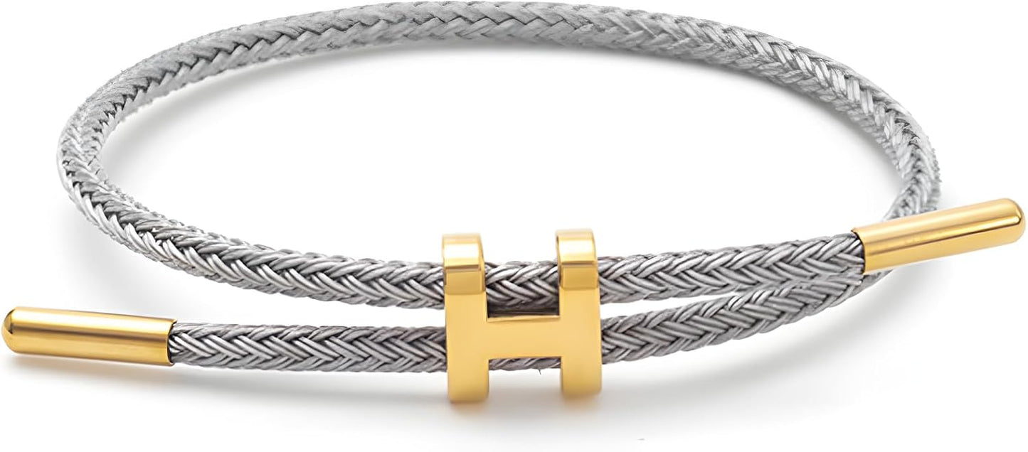 HyperionFlo Essentials Adjustable H-Shape Buckle Bracelet for Women