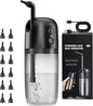 HyperionFlo Essentials Electric Ear Wax Removal Kit, Water-Powered Ear Cleaner with 3 Pressure Modes, 12 Silicone Tips, IPX7 Waterproof, USB Rechargeable