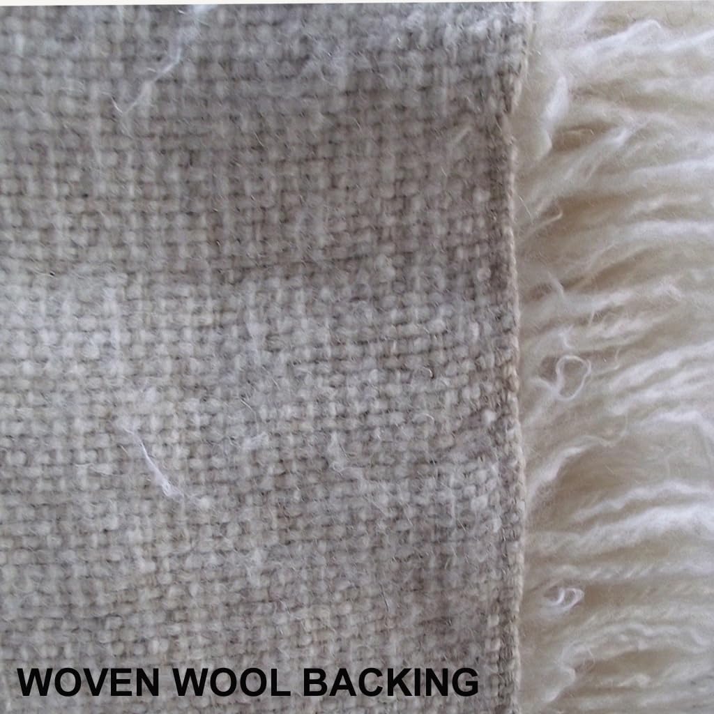 Unruly and Gorgeous flokati Rug. Exotic 6" Wool Pile. 100% Natural Wool. Shaggy Organic Area Rug (5x7)