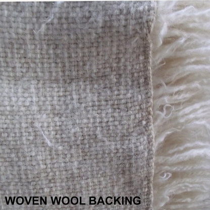 Unruly and Gorgeous flokati Rug. Exotic 6" Wool Pile. 100% Natural Wool. Shaggy Organic Area Rug (5x7)