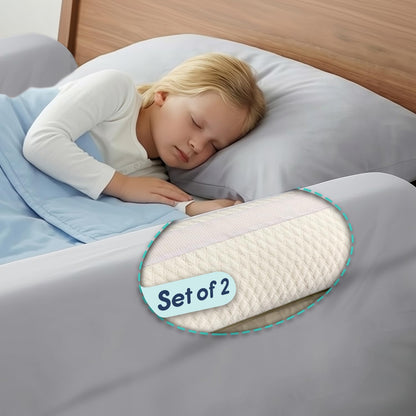 Hiccapop 2-Pack Foam Bed Bumpers for Toddlers – Soft Bed Rail Alternative for Twin, Full & Queen Beds