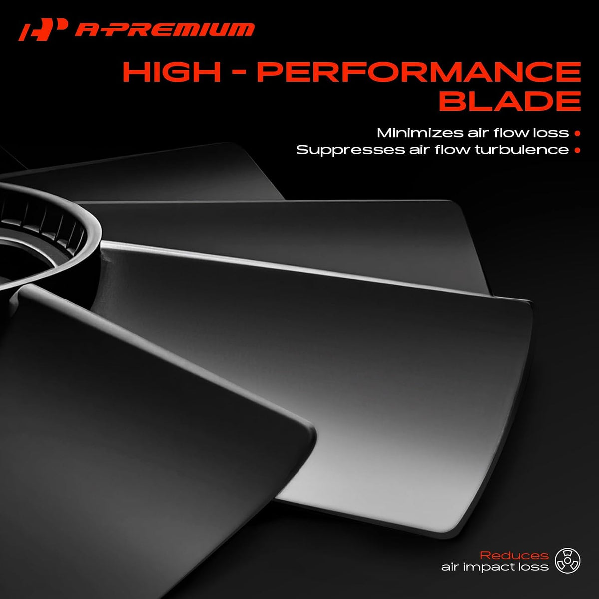 A-Premium Engine Radiator Cooling Fan Blade | 7-Blade Front-Side Replacement for Toyota 4Runner, T100, Tacoma & Tundra V6 3.4L