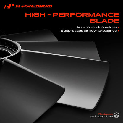 A-Premium Engine Radiator Cooling Fan Blade | 7-Blade Front-Side Replacement for Toyota 4Runner, T100, Tacoma & Tundra V6 3.4L
