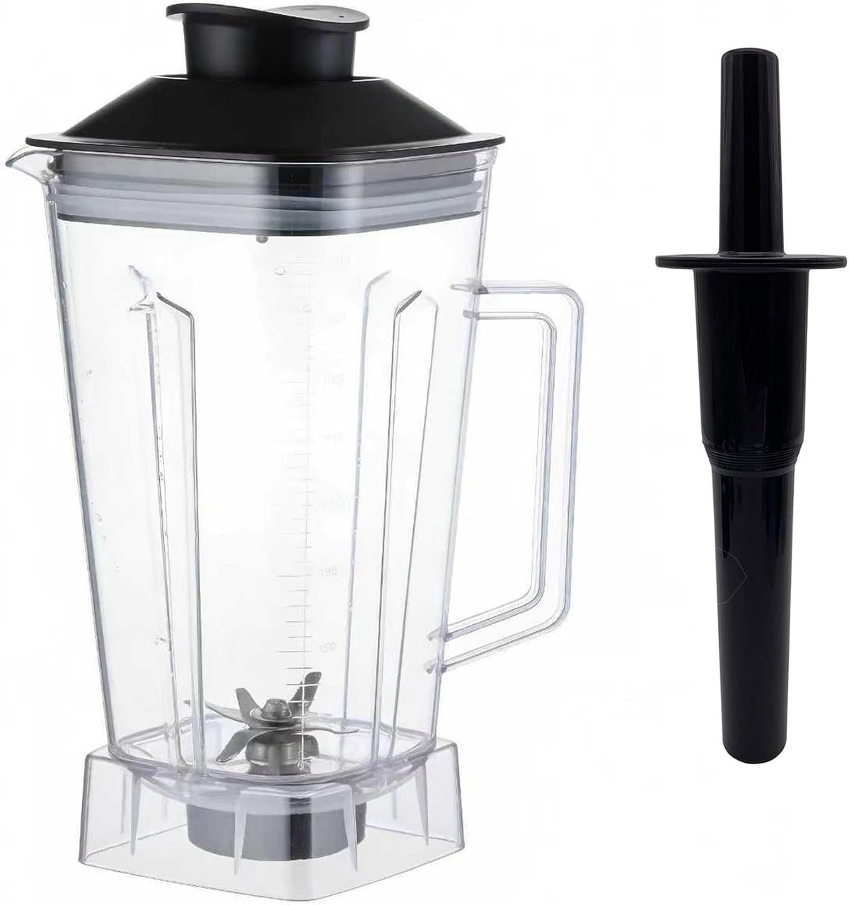 Replacement 64oz Square blender cup with wet blade ice blade assembly,Compatible with Vitamix Vita-Prep 3 - Model VM0101E/Vitamix 5200 VM0103/Vitamix G-Series (Blender Cup With Wet Blade Assembly)