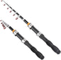 RESTCLOUD Telescopic Fishing Rod, 4.9ft Collapsible Fishing Pole, Lightweight Fiberglass Rod with EVA Grip for Saltwater & Freshwater Fishing