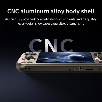 RG477M Retro Handheld Game Console , Aluminum Alloy CNC Dimensity 8300 Android14 System 4.7-inch Touch Handheld Game Console WiFi/Bluetooth Hall Joystick RGB Light 5300mah