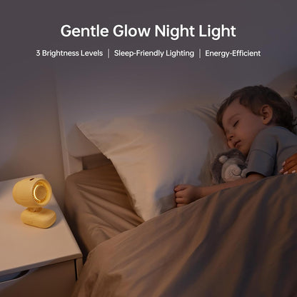 JISULIFE 2026 Clip Fan | Mini Baby Stroller Fan with 5000mAh Battery, 38-Hour Cooling, LED Night Light & Display
