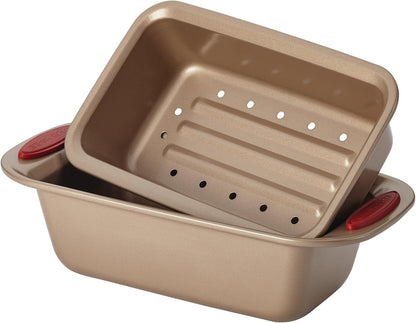 Rachael Ray Cucina Nonstick Bakeware Baking Pans Set, Baking Set 10-Piece | Easy cleanup, baking sheet set for baking and roasting, oven safe to 450Â°F,...