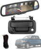Backup Camera Handle w/Rear View Mirror Monitor, Fits 04-16 Ford F150 F250 Tailgate, Compatible with F350 F450 F550 Super Duty/Explorer, 4.3" Rear View, 170° Viewing Angle, Waterproof Reverse Camera