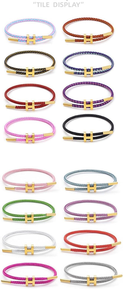 HyperionFlo Essentials Adjustable H-Shape Buckle Bracelet for Women