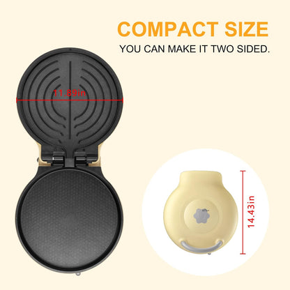 Bear 11.8'' 1500W Electric Smokeless Indoor Grill with Adjustable Temp, Quesadilla Maker Nonstick Pan for Breakfast, Lunch, Dinner