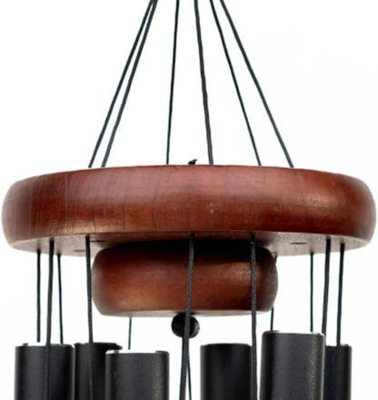 Memorial Wind Chimes with Sympathy Greeting Card, 32-Inch Outdoor Garden Wind Chime for Loss of a Loved One