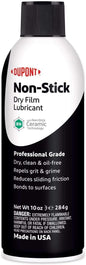 DuPont Non-Stick Dry-Film Lubricant Aerosol, 10 oz, 100% Dry-Film Teflon Coating for Metal-to-Metal Applications
