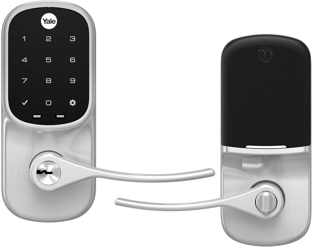 Yale Assure Lever Touchscreen Smart Lock with Wi-Fi, Satin Nickel Auto-Lock and Unlock, Wi-Fi Included, Share Access Codes, Only Compatible in the US and Canada