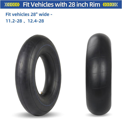 GICOOL 11.2-28/12.4-28 Butyl Inner Tube, TR218A Valve Stem, 1 Pack Heavy-Duty Inner Tube, Replacement Tube for Farm Tractor, Backhoe and Industrial Equipment