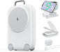 Mukiya PaktVault Traveling Fast Wireless Charging Station for iPhone Duo Magnetic 3 in 1 Phone Charger Stand for MagSafe-enabled iPhone 18-12 Series, Apple Watch&Air pods Pro(Non-Battery),WH