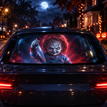 HyperionFlo Essentials Halloween Window Projector for Car, 360° Rotating USB-Powered Horror Projector with Interchangeable Slides, Set-B
