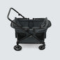 Familidoo Q2 Multi-Use 2 Seat Kids Wagon Stroller, Foldable Lightweight All-Terrain Stroller Wagon for Kids & Pets, Magnetic Safety Harness, Rain Cover, Charcoal Gray