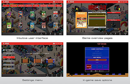My Arcade Atari Game Station Pro: Retro Video Game Console with 200+ Games, Wireless Joysticks, RGB LED Lights