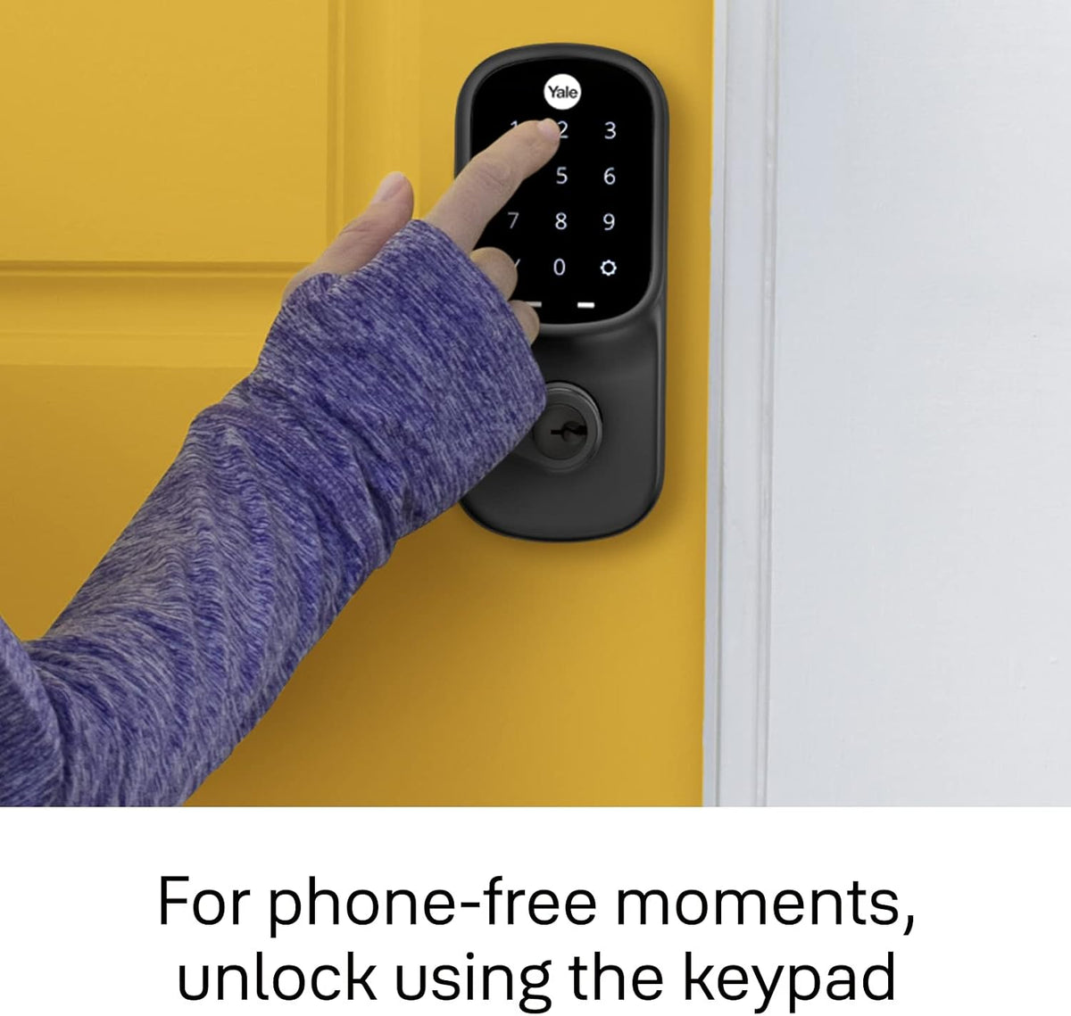 Yale Assure Lever Touchscreen Smart Lock with Wi-Fi, Satin Nickel Auto-Lock and Unlock, Wi-Fi Included, Share Access Codes, Only Compatible in the US and Canada